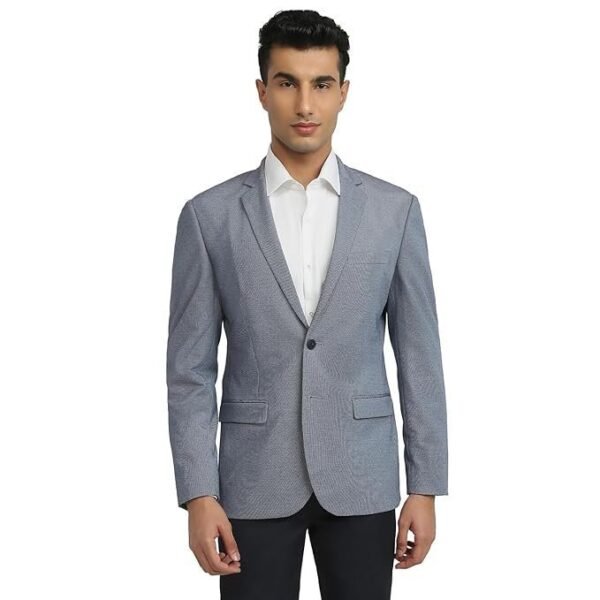 Park Avenue Men Super Slim Fit Solid Pattern Terylene Rayon Blend Notch Lapel Full Sleeve Formal Jacket