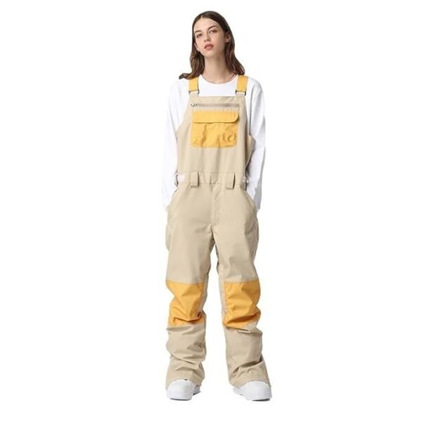 SEARIPE Mens Snow Bibs Ski Pant,Winter Waterproof Overalls Adjustable Outdoor Ripstop Snowboard Pant