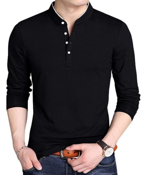 YTD Mens Summer Slim Fit Pure Color Short Sleeve Polo Casual T-Shirts