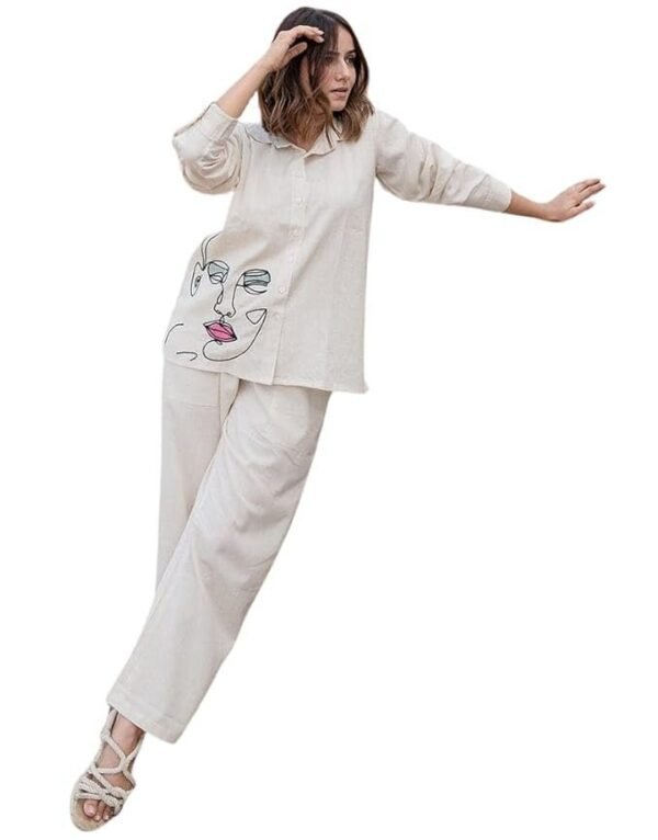 Ruchi Craft Silk Co-ord Set for Woman | Western Style Two Piece Set Top & Plazo | Full Sleeve Set