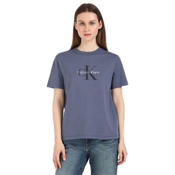 Calvin Klein Jeans Women's Solid Regular Fit T-Shirt
